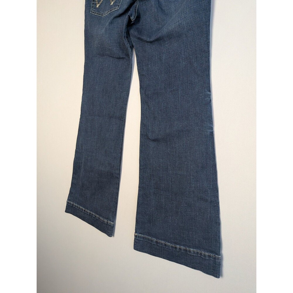 Wrangler Wide Leg Flare Jeans Womens Size 7 Cowgirl Rodeo Hippie Denim Pant - Picture 11 of 16